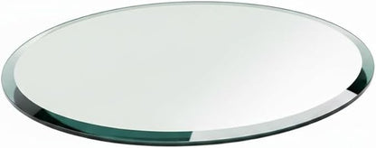 Custom Oval Tempered Glass Table Top – 1/2 Inch Thick – Beveled Edge – Made to Size – Replacement Glass for Coffee and Dining Tables