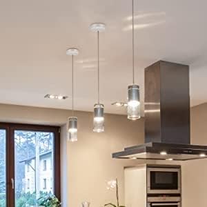 1Pcs Chandelier Canopy Kit, Bettomshin 10x2cm/3.94x0.79"(DxH) Iron Retro Ceiling Lighting Modern Canopy Kit Light Fixture Cover Plate with Hardware for Pendant Lighting Fixtures (Sand Nickel Tone)