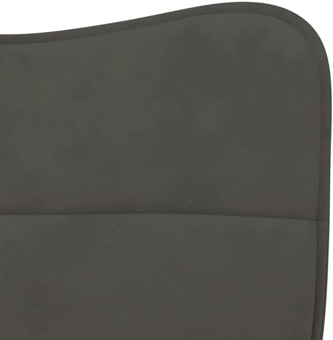 Dining Chair Set of 2 Modern Accent Chairs in Dark Grey Velvet 21.7x23x32.1 in Ergonomic High Back with Metal Legs Compact Size for Dining Room Kitchen Living Room Home Office