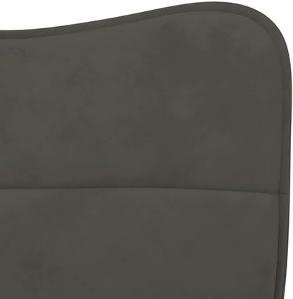 Modern Velvet Upholstered Dining Chairs 2 Pack Dark Gray Metal and Plywood Frame Comfortable Seating for Dining Room Kitchen Farmhouse Decor