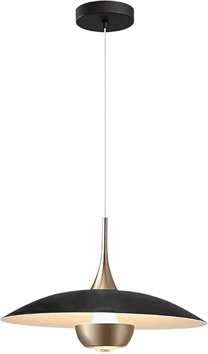 KCO Lighting Modern Black Metal Pendant Lamp Brass Gold Kitchen Island Pendant Light Industrial Matt Black Barn Pedant Lighting Adjustable Retro Vintage Farmhouse Hanging Dining Lights Fixture