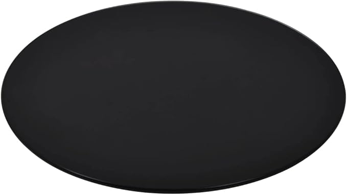 Black Tempered Glass Table Top 27.6 in Round Modern Glass Countertop Scratch Heat Resistant Dining Coffee Desk Surface for Living Room Kitchen Office