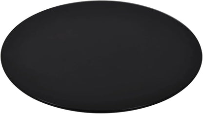 Black Tempered Glass Table Top 27.6 in Round Modern Glass Countertop Scratch Heat Resistant Dining Coffee Desk Surface for Living Room Kitchen Office