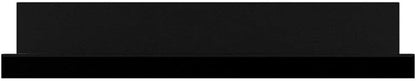 Americanflat 14" Floating Shelves for Wall - Set of 3 - Made of Engineered Wood with Lipped Ledge - Floating Wall Shelves for Bedroom, Bathroom, Kitchen, Office, and Living Room - Black