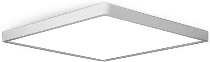 LED Flush Mount Ceiling Light Fixture, 4000K Neutral White, 12inch 24W, 3200LM, Slim Flat Panel Lighting Fixture, Square Modern Ceiling Lamp for Bedroom, Kitchen, Living Room, Closet, Stairwell