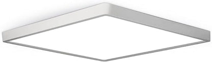 LED Flush Mount Ceiling Light Fixture, 4000K Neutral White, 12inch 24W, 3200LM, Slim Flat Panel Lighting Fixture, Square Modern Ceiling Lamp for Bedroom, Kitchen, Living Room, Closet, Stairwell