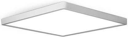 LED Flush Mount Ceiling Light Fixture, 6000K Cool White, 12inch 24W, 3200LM, Slim Flat Panel Lighting Fixture, Square Modern Ceiling Lamp for Bedroom, Kitchen, Living Room, Closet, Stairwell