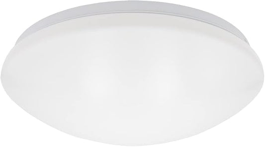 Maxxima 14 in. LED Flush Mount Ceiling Mushroom Light Fixture - Indoor Dimmable Dome Light, 3000K Warm White, 1600 Lumens, Ideal for Bedroom, Kitchen, and Entryway