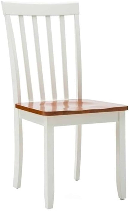 Bloomington Dining Chairs, Set of 2 - White/Honey Oak