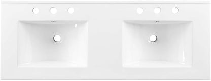 Modway EEI-4376-WHI Cayman 48" Double Basin Bathroom Sink, White