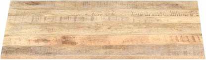 Solid Mango Wood Table Top 35.4 x 27.6 Inch Rectangular Replacement Table Surface for Dining Kitchen Cafe Rustic Industrial Style