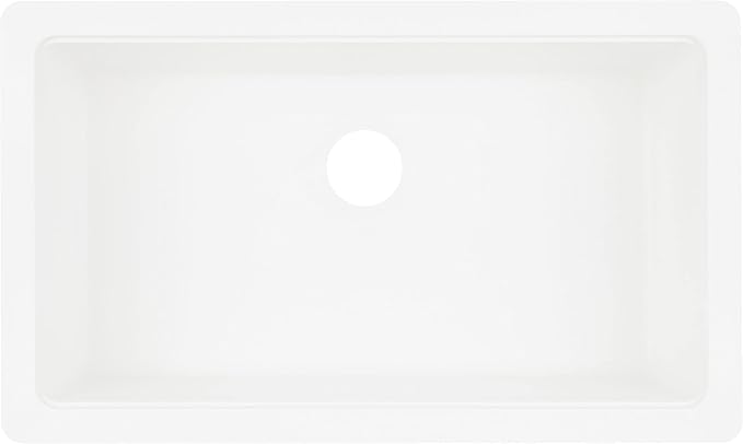 Signature Hardware 454480 Totten 33" Farmhouse Single Basin Granite Kitchen Sink