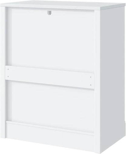 Modern Freestanding Kitchen Pantry Buffet Food Storage and Coffee Station Cabinet with Drawer 2 Adjustable Shelves and 2 Door Shelves Practical(White)