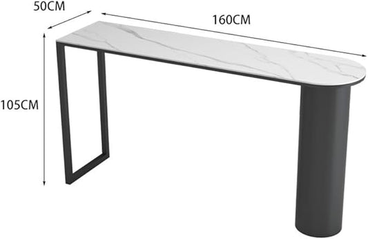 Pub Tables Light Luxury Rock Slab Bar Table Home Island Modern Pub Height Table for Kitchen & Dining, Living Room Counter Table(Large)