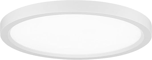 Minka Lavery 715-44-L Vantage LED Flush Mount, 1-Light, 30 Total Watts, 15-in H x 1-in W, White