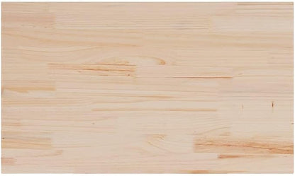 Rustic Pine Table Top 3-Pack, 31.5"x18.5"x0.7" Solid Wood Slab, Untreated Butcher Block Desktop for Standing Desk, Dining, Kitchen Island, Workbench, Coffee Bar, Indoor Projects