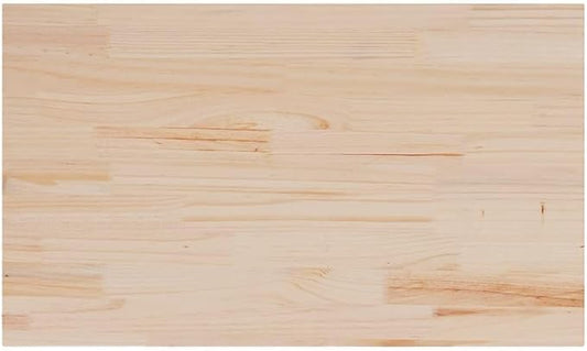 Rustic Pine Table Top 3-Pack, 31.5"x18.5"x0.7" Solid Wood Slab, Untreated Butcher Block Desktop for Standing Desk, Dining, Kitchen Island, Workbench, Coffee Bar, Indoor Projects