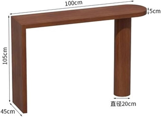 Pub Tables Modern Wooden Island Bar Table Home High Foot Long Kitchen Dining Table for Narrow Spaces Counter Table(Small)