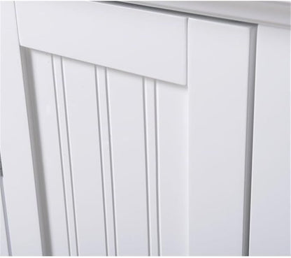OS Home and Office Furniture 15" 1-Door Wood Kitchen Storage Pantry in White