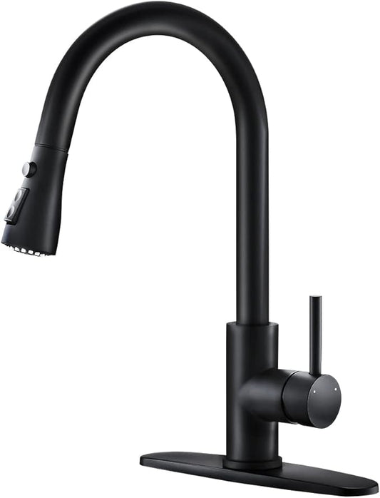 Black Kitchen Faucets with Pull Down Sprayer Kitchen Sink Faucet with Pull Out Sprayer Single Hole Deck Mount Single Handle Stainless Steel Grifos De Cocina 866068R