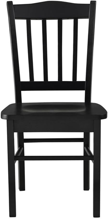 Boraam Shaker Dining Room Side Chairs, Set of 2 – Black Finish
