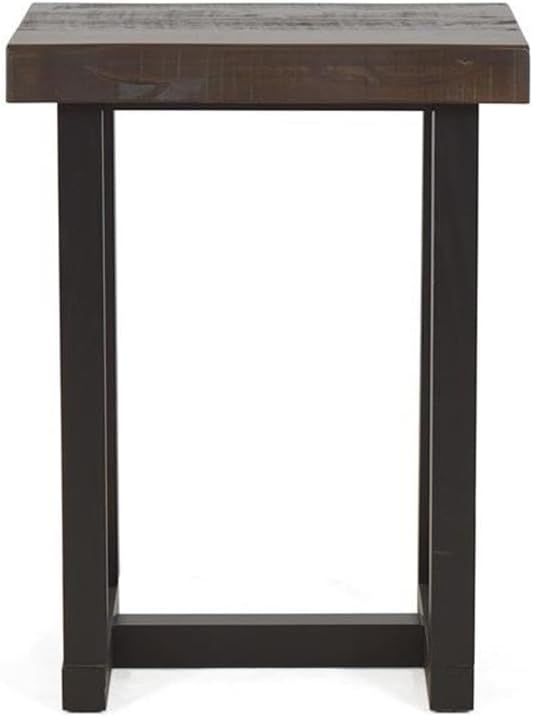 Steve Silver Jennings Cherry and Ebony Solid Wood Live Edge 3-Piece Counter Dining Set