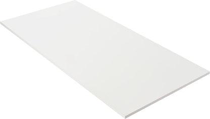 Kaboon 43x24 inches Tabletop, Solid One-Piece Desktop for Sit Stand Desk, Double Desks, L Desk DIY,Wood Countertop Home or Commercial Use,1 inch Thick, White, 23.62" D x 43" W