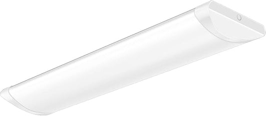 ANTLUX 4FT LED Wraparound Puff Lights, 50W/5500LM, 3 Color Temperature Dimmable LED Wrap Light, 4 Foot LED Flush Mount Ceiling Lights, 48 Inch LED Light Fixtures for Kitchen Laundry Office, White