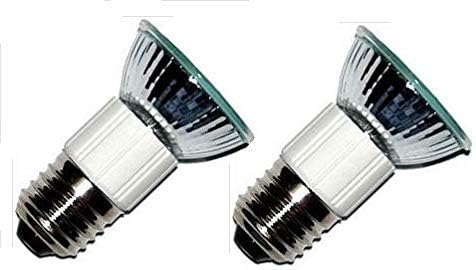 Package of 2 Z0B0011 50W JDR E27 75mm Light Bulbs | E27 Base | Compatible with Zephyr & Dacor Range Hood Appliances | 110V-130V | Designed in USA