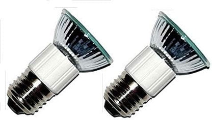 Package of 2 Z0B0011 50W JDR E27 75mm Light Bulbs | E27 Base | Compatible with Zephyr & Dacor Range Hood Appliances | 110V-130V | Designed in USA