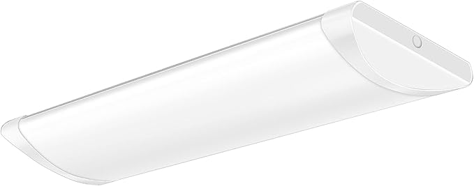 ANTLUX 2FT Wraparound Puff Lights, 20W/2400LM, 4000K, 2 Foot Kitchen LED Ceiling Lighting Fixtures, 24 Inch LED Linear Flush Mount Light for Laundry Closet Garage, Fluorescent Tube Replacement