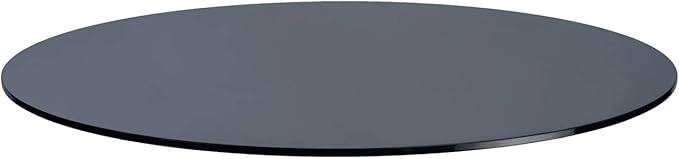 Spancraft Round Grey Tempered Glass 1/2" Thick Table Top (42")