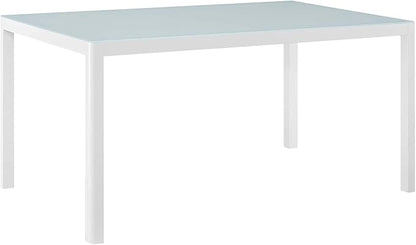 Modway EEI-3576-WHI Raleigh Dining Table, White, 35.5 x 59 x 29