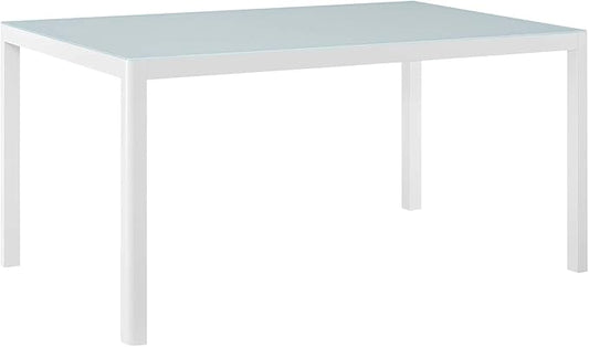 Modway EEI-3576-WHI Raleigh Dining Table, White, 35.5 x 59 x 29