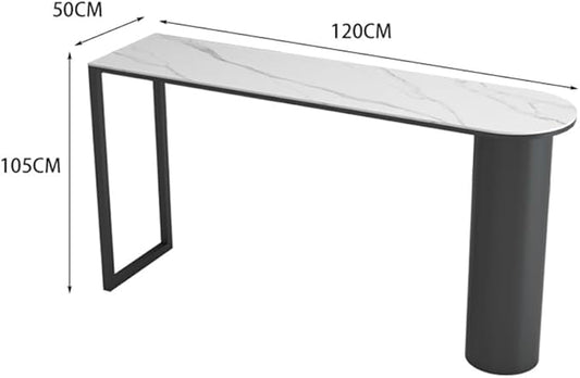 Pub Tables Light Luxury Rock Slab Bar Table Home Island Modern Pub Height Table for Kitchen & Dining, Living Room Counter Table(Small)
