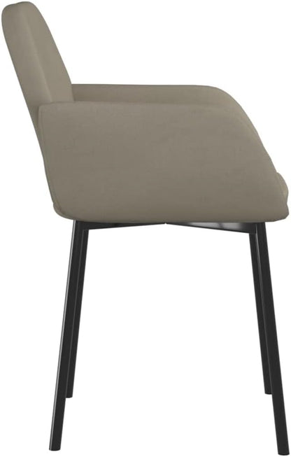 Set of 2 Modern Light Grey Velvet Dining Chairs 23.2"x21.3"x29.9", Ergonomic Farmhouse Accent Seat for Kitchen Comedor Living Room Bedroom