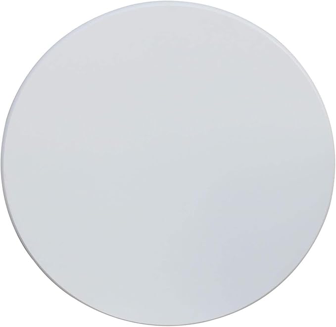 HomeStock Island Interiors 36-in Round Top Pedestal Table - 28.9-InH - White Finish, Solid Parawood, for Use with Dining Chairs, Ready to Assemble, Timeless Design for Coastal-Inspired Spaces