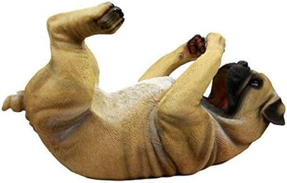 Ebros Gift Lifelike Purebreed Pedigree Canine Adorable Fawn Pug Dog Wine Bottle Holder Figurine Statue As Kitchen Wine Cellar Centerpiece Decor Storage Organizer (Fawn Brown Pug)