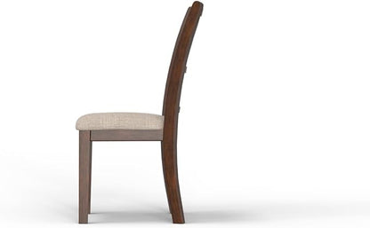New Classic Furniture Gia 3-Piece Drop Leaf Dining Table Set with 2 Chairs, 42-Inch, Cherry