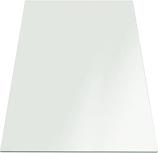 Tempered Glass Table Top Rectangle - 1/2 Inch Thick Heavy Duty for Dining Coffee Tables Desks - Flat Polish Edge Safe Corners Custom Cut - 36" X 60"