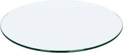 24" Round Glass Table Top - 1/4" Thick Round Polish Edge Tempered Glass, Replacement Glass Table Top for Kitchen/Patio Table