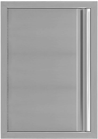 Outdoor Kitchen Single Doors,17" W x 24" H Stainless Steel BBQ Access Door with Inline Grip,Easy Installation, Rust Resistant and Durable for BBQ Island,Grilling Station,Your Outdoor Cooking Space