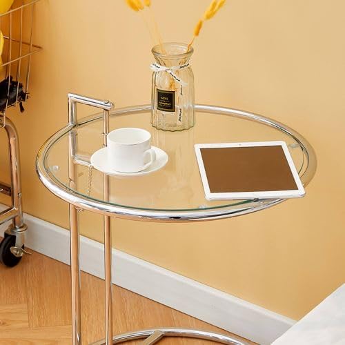 20" Clear Round Glass Table Top, Thick Tempered Glass with Smooth Polished Edge, Ideal for Kitchen, Living Room, Office or Patio Table Replacement