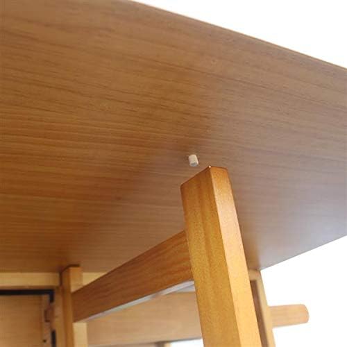 HopeHope Brown Rustic Pine Wood Folding Dining Cart with 2 Stools, Kitchen Island Cart, 2 Drawers, Perfect for Small Spaces