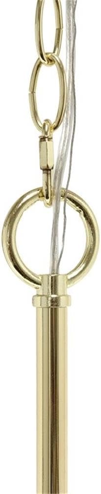 Elegant Designs PT1018-GLD 15" Traditional Vintage Modern Industrial 3-Light Metal and Clear Glass Kitchen Island Foyer Hallway Living Room Den Dining Room Hanging Pendant Chandelier, Gold