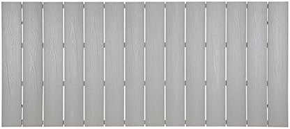 Modway EEI-1509-WHI-LGR Maine White Light Gray 80" Outdoor Patio Dining Table, Green