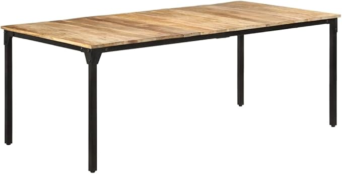 78" Industrial Mango Wood Dining Table, Seats 6, Expandable Console for Kitchen, Dining Room or Office