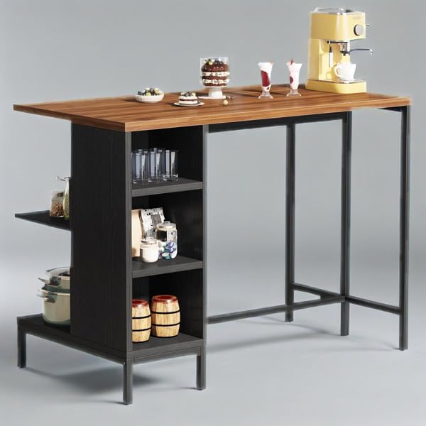 Kitchen Storage Cabinet, Modern Farmhouse Buffet Cabinet with Storage, Coffee Bar, Floor Sideboard Buffet for Living Room, Dining Room, Coffee Wine Bar Console Table for Kitchen with Shelves