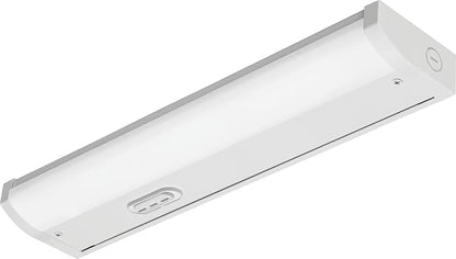 Juno UCES 18 Inch LED Under Cabinet Lighting, LED Kitchen Cabinet Light Fixture Hardwired, Dimmable, Damp Rated, Selectable Warm, Neutral, Cool White Light (UCES 18IN SWW4 90CRI WH M6)
