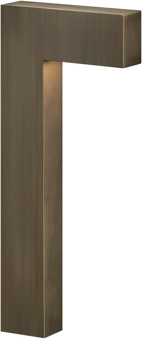 Hinkley Atlantis 15014MZ-LL Small LED Low Voltage Landscape Pathway Light, 12v, Dimmable, Solid Brass, Matte Bronze